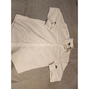 Psycho Bunny Mens Modern Fit Stretch Non Iron Dress Shirt White 15.5 32/33